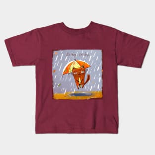 Cat in the Rain - It's Okay Kids T-Shirt